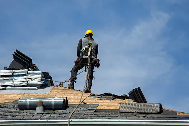 Professional Storm Damage Roof Repair technician working in Timberlake, NC
